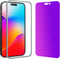 Compatible for iPhone 14 Pro Privacy Screen Protector 6.1 Inch, Purple Gradient Anti Spy Anti Blue Light HD Screen Protector Tempered Glass Easy I...