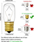 Light Bulb for Whirlpool Microwave - Microwave Light Bulb Fits for Whirlpool Maytag GE Amana Over The Range Hood Microwave, Dimmable with 125V 40W...