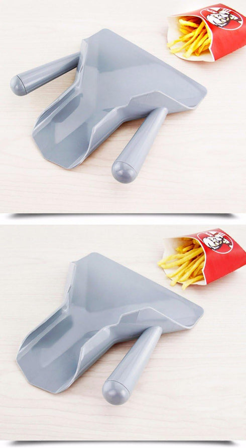 Only Right Handle Comerical Plastic Chips Scoop Food French Fries Shovel Handle Fry Scoop1...