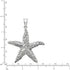 Honolulu Jewelry Company Sterling Silver Textured Starfish Ocean Sea Life Necklace Pendant with 18" Box Chain...