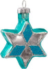 Kurt Adler H8203 Glass Star of David with Glitter Ornament, Set of 6, Blue...