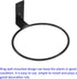 Flower Pots Holder - Ring Wall Mount Metal Planter Stands Plants Flower Pot Racks Apply to Outdoor Home Decor(Black, 5")...