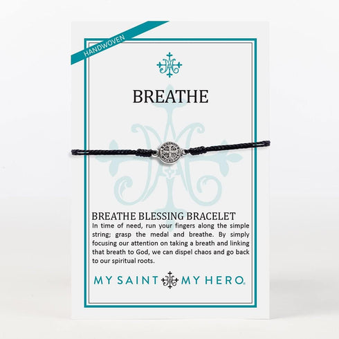 My Saint My Hero Benedictine Blessing Bracelets – Handwoven Spiritual Protection with Medals Hand-Cast In Italy at Sacred Site...