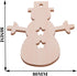 Pack of 50 Wooden Crafts to Paint 3 inch Christmas Tree Hanging Ornaments Unfinished Wood Cutouts Christmas Decoration DIY Crafts (Wooden Snowman ...