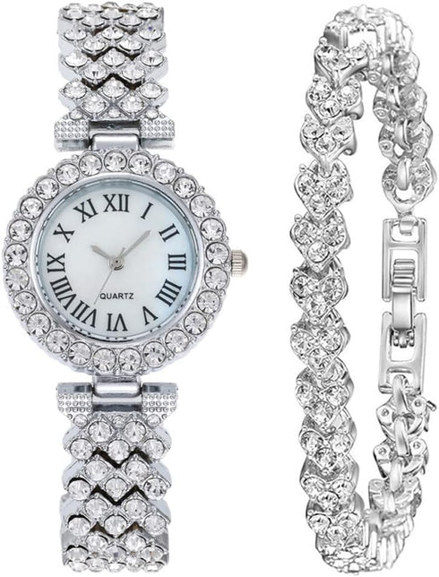 Weicam Elegant Women Crystal Bangle Analog Quartz Wristwatch...