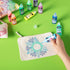 Tulip Dimensional Fabric Paint Big Box, Creative Party Kit, Includes Reusable Plastic Bin, Permanent 3D Paint for Fashion DIYs, Rock Painting, Art...