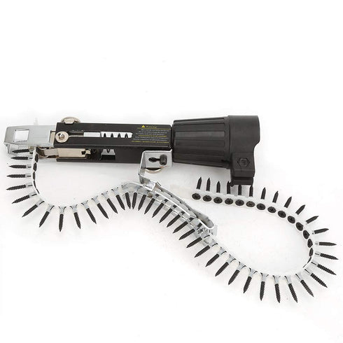 Automatic Nail Gun Adapter, Professional Automatic Screw Spike Chain Adjustable for Electric Drill Attachment...