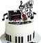 Music Cake Toppers Piano Violin Cake Decorations Set with Piano Violin Musical score Note for Music Piano Violin Themed Birthday Party (Piano Viol...