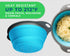 Ultimate Kitchen Strainers Set of 2 - Collapsible Silicone Colanders For Easy Storage by Comfify - Use with Pasta & Veggies or as a Fruit or Berry...