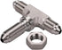 3AN Male Stainless Steel Bulkhead Tee T Brake Hose Fitting Adapter with Nut...