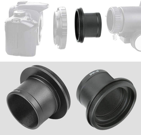 1.25 Inch T Adapter Telescope Camera Adapter, 1.25" T Mount Telescope Eyepiece Lens Adapter Ring with M42 x 0.75 Thread Astronomy Telescope...