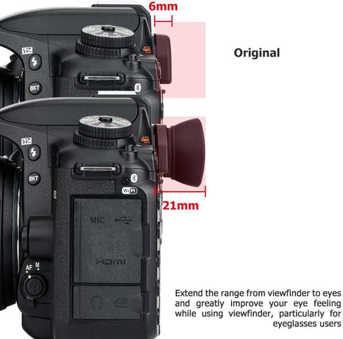 Soft Silicon Camera Viewfinder Eyecup Eyepiece Eyeshade for Nikon D780 D750 D610 D600 D7500 D7200 D7100 D7000 D5600 D5500 D5300 D5200 D5100 D5000 ...