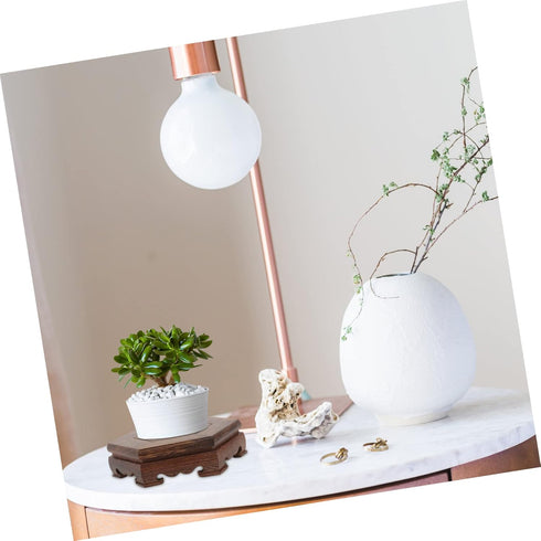 Yardwe 1pc Tank Flower Modern Desktop Vintage Stand Riser Artware Ball Bowl Aquarium Shelf Plant Cm Globe Tabletop Tray Platform Yard Sphere Room ...