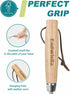 Garden Hand Fork Small Hand Weeding Fork 12 Inch with 3 Pointed Tines Wood Handle for Gardening Weeding Cultivating Digging Planting Transplanting...