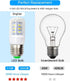E26 LED Refrigerator Light Bulb 3.5W, 40W Equivalent, Daylight White 6000K 500LM, 25,000 Hour Lifetime, Non-Dimmable Energy Saving ac 100 265v Ref...
