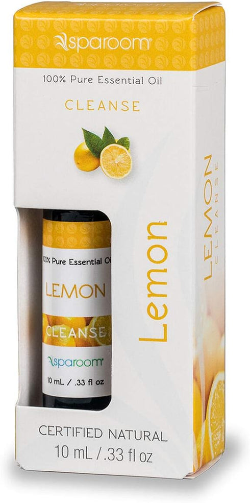 SpaRoom Aromatherapy 100% Pure Essential Oils for Diffusers and Air Freshners, Cleanse Lemon, 10 mL...