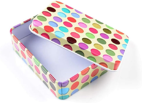 5 Pack Metal Tins Box Containers 3.54 x 2.56 x 1.1 inch, Mini Portable Small Tins with Lids, Rectangular Case Empty Box for Candies, Pills, Earrin...