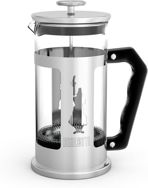 Bialetti 6860 Preziosa Stainless Steel 3-Cup French Press Coffee Maker, Silver (06860)...