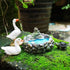 Round Lotus Pond Fairy Garden Miniature Pond Ornaments Accessories for Miniature Garden Accessories, Home Micro Landscape Decoration Garden Sculpt...