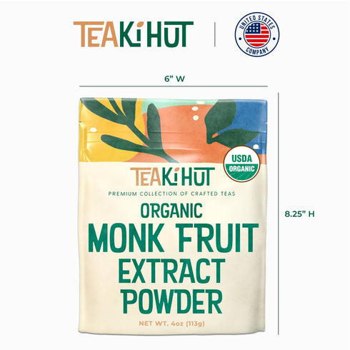 Organic Pure Monk Fruit Sweetener, No Erythritol 4oz, 100% Monk Fruit Extract Organic Powder for Keto and Paleo Diet, No Aftertaste, Zero Calories...