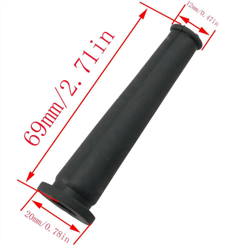 CHENJIN 10PCS Drill Grinder Wire Protection Sleeve 69mm Cable Boots Flexible Rubber Hose Black for Power Tools Cutting Machines...