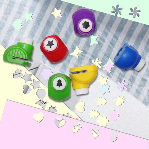 findTop Set of 112, DIY Craft Supplies Set, Craft Punch, Creative Scissors and Origami Paper Double Sided Color for Crafts, Scrapbooking, DIY Phot...