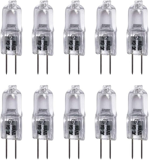 VSTAR 10 Watt T3 G4 Base 12 Volt 2500 Hours Light Bulb 10W 12V Landscape.10Pack...