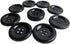 Big Round Button (50 mm) 10 Pcs for Sewing Garment Clothing Dress Pants Skirt Hat Accessories Scrapbooking DIY Craft Black...
