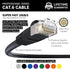 InstallerParts 8 FT Black Cat6 Ethernet Cable - 1 Pack - 10Gbps, Cat6 Patch Cable, Compatible with Laptops, PCs, Mac, Network Servers, Printers, R...