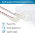Speaker Wiring Harness Connector Adapter Compatible with GM GMC Sierra Yukon S10 Chevrolet Suburban Impala Corvette 1973-1994 Install Aftermarket ...