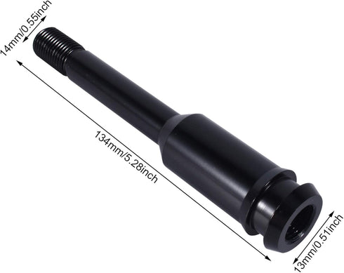 Dweekiy Shift Knob Extender, 5" Car Black Shift Knob Extender Straight Gear Shifter Lever Extension Fit for T4 1990-2003...