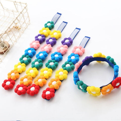 Dog Fruit Wreath Collar, Adjustable Pet Necklace Felt Collar Dog Flower Necklace for Large Dogs Chrismas New Year Birthday Dress-up Party(Pineappl...