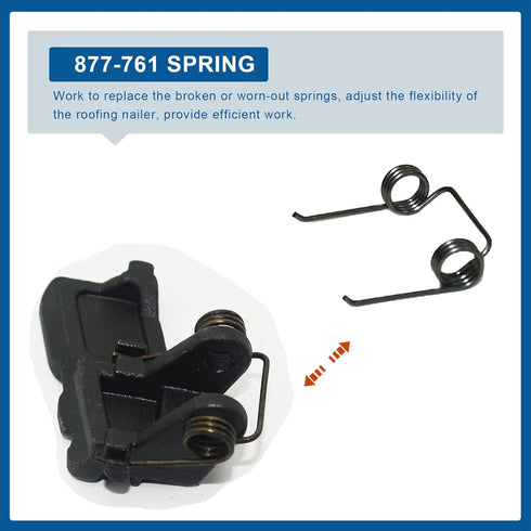 877-761 877761 Feeder Spring for Coil Roofing Nailer Compatible with Hitachi NV45AB2 NV83A/A2 NV50AP2 NV65AC (6/Pack)...