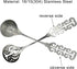6Pcs Vintage Coffee Spoons 18/10(304) Stainless Steel Sugar Stirring Spoon Retro Royal Style Teaspoon with Slotted Design for Dessert Ice Cream Mi...