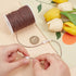 PH PandaHall 1mm Waxed Cord,100 Yards Waxed Cotton Cord Brown Waxed Thread Beading String Waxed Craft String for Bracelet Necklace Jewelry Waist B...