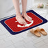 Feelyou Anchor Decor Red Blue White Bathroom Rugs 16"x24" Stripes Ocean Bath Rugs for Shower Tub Nautical Themed Bath Mats for Bathroom Non-slip N...