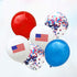 BinaryABC Patriotic Latex Balloons Confetti Balloons,4th of July Balloons,25Pcs...