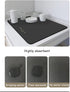 Coffee Bar Mat,12x20" Rubber Backed Absorbent Dish Drying Mat for Kitchen Counter-Coffee Bar Accessories Fit Under Coffee Maker Coffee Machine Cof...