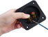3.1” Square Double Binding Gold Plate Push Spring Loaded Jacks Connector Speaker Box Terminal Cup with Screws (Black - 4pcs)...