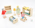 Wooden Doll House People of 8 Miniature Figures and 2 Pets, Dollhouse Dolls Family Set- Dollhouse Accessories for Girls Toddler Kids Pretend Play ...