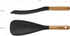 STAUB Multifunction Spatula Spoon, Great for Both Cooking and Serving Durable BPA-Free Matte Black Silicone, Acacia Wood Handles, Safe for Nonstic...