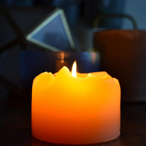 Bluecorn Beeswax 100% Pure Beeswax Pillar Candles | Natural Beeswax Candles, Unscented Yellow Candles | Soy, Paraffin, & Fragrance Free | 3x3, 50 ...