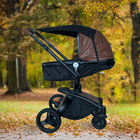 Stroller Cover for Sun, Universal Foldable Stroller Sun Shade, SPF 50 UV Protection, Infant Newborn Outdoor Stroller Shade Canopy Attachment for S...