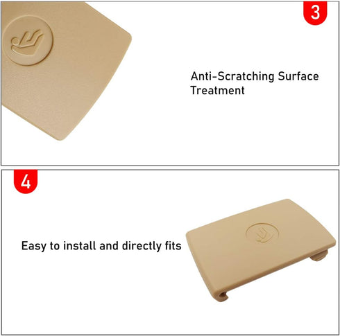 Jaronx for BMW Child Seat Anchor Cover, Rear Row Seat Safety Belt Anchor Cover for BMW Isofix Cover 1 Series E81 E82 F20 F21 /2 Series F22 F87 F23...