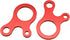20PCS Red Snail Shaped Three Hole Multi Purpose Rope Buckle Windproof Buckle Anti Slip Tightening Bundling Buckle Canopy Rope Buckle Adjustment Pi...