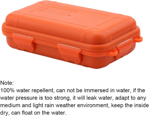 Waterproof Hard Case, Waterproof Shockproof Outdoor Survival Storage Carry Box, Universal Sealed Container Box with Foam(Orange,L)...