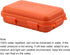 Waterproof Hard Case, Waterproof Shockproof Outdoor Survival Storage Carry Box, Universal Sealed Container Box with Foam(Orange,L)...