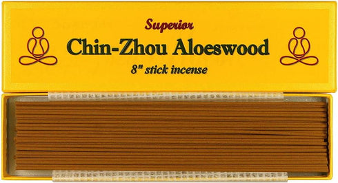 Superior Chin-Zhou Aloeswood - 8" Stick Incense - 100% Natural - F058T...
