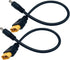 2Packs XT60 Adapter Cable XT60 Charging Cable XT60 Male Bullet Connector to Male DC 5.5mm X 2.5mm Power Cable for Fatshark Skyzone FPV Monitor Pow...