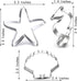 Winrase® Set of 3 DIY Stainless Steel Starfish Hippocampus Shell Shape Cookie Cutter Fondant Cutter...